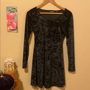 Black Velvet Dress Size Small